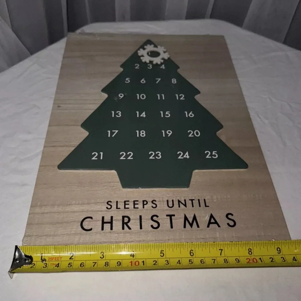 Sleeps Until Christmas Wall Hanging Advent Calendar from Target NEW